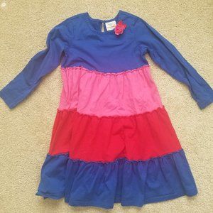 Hanna Andersson Long Sleeve Girls Colorblock Dress